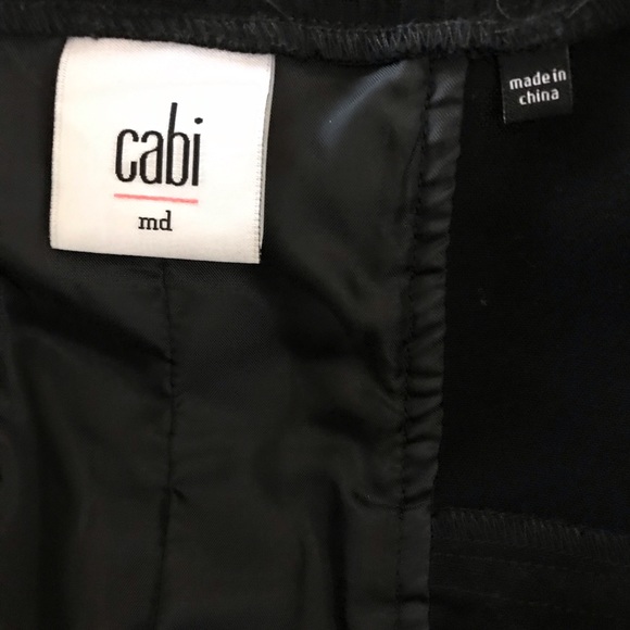 CAbi Mixed Media Black Olive Snap Moto Jacket - Picture 6 of 8
